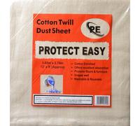 Protect Easy Cotton Twill Dust Sheet 12 x 9 (1.2Kg) (1)