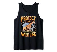 Protect Endangered Animals Wildlife Awareness Art Tank Top