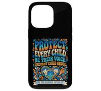 Protect Every Child Be Their Voice Child Abuse Prevention Case for iPhone 13 Pro