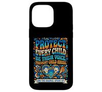 Protect Every Child Be Their Voice Child Abuse Prevention Case for iPhone 14 Pro Max