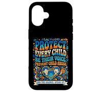 Protect Every Child Be Their Voice Child Abuse Prevention Case for iPhone 16