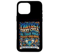 Protect Every Child Be Their Voice Child Abuse Prevention Case for iPhone 16 Pro Max