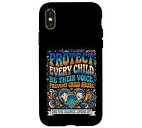 Protect Every Child Be Their Voice Child Abuse Prevention Case for iPhone X/XS