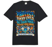 Protect Every Child Be Their Voice Child Abuse Prevention Comfort Colors Adult Heavyweight T-Shirt