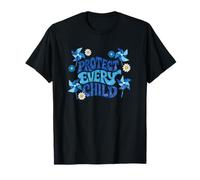 Protect Every Child Retro Pinwheel Child Abuse Awareness T-Shirt