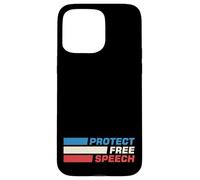 Protect Free Speech Patriot Freedom of Speech Matters Gifts Case for iPhone 15 Pro Max