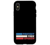 Protect Free Speech Patriot Freedom of Speech Matters Gifts Case for iPhone X/XS