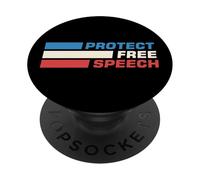 Protect Free Speech Patriot Freedom of Speech Matters Gifts PopSockets Adhesive PopGrip