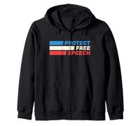 Protect Free Speech Patriot Freedom of Speech Matters Gifts Zip Hoodie