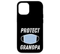 Protect Grandpa Face Mask Design for Public Health Awareness Case for iPhone 12/12 Pro