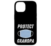 Protect Grandpa Face Mask Design for Public Health Awareness Case for iPhone 14