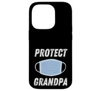 Protect Grandpa Face Mask Design for Public Health Awareness Case for iPhone 14 Pro