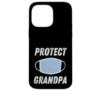 Protect Grandpa Face Mask Design for Public Health Awareness Case for iPhone 14 Pro Max