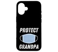 Protect Grandpa Face Mask Design for Public Health Awareness Case for iPhone 16