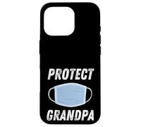 Protect Grandpa Face Mask Design for Public Health Awareness Case for iPhone 16 Pro