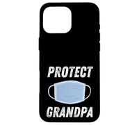 Protect Grandpa Face Mask Design for Public Health Awareness Case for iPhone 16 Pro Max