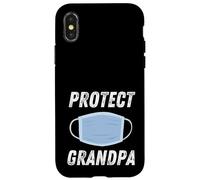 Protect Grandpa Face Mask Design for Public Health Awareness Case for iPhone X/XS