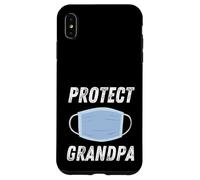 Protect Grandpa Face Mask Design for Public Health Awareness Case for iPhone XS Max