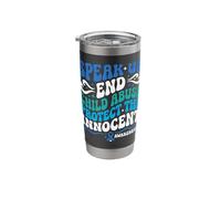 Protect Innocent Children Advocate Child Safety Support Stainless Steel Insulated Tumbler