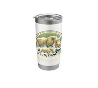 Protect Java Rhino Save The Endangered Javan Rhinoceros Stainless Steel Insulated Tumbler
