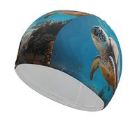 Protect Marine Life Bathing Cap High Elasticity Swimming Caps Fit Both Long Hair Short Hair Comfortable Large Shower Cap for Drag Reduction and Hair Protection