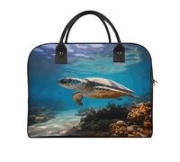 Protect Marine Life Laptop Tote Bag Casual Travel Handbag Multi Pocket Shoulder Bags for Work Travel