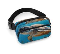 Protect Marine Life Waist Bag Fashion Fanny Bag with Adjustable Strap for Outdoor Workout Cycling Unisex, white, 20x13cm, Waist Bag