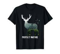 Protect Nature Deer Impecation Protection Animal Welfare T-Shirt