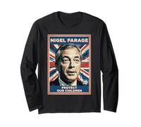 Protect Our Children - Nigel Farage & British School Policy Long Sleeve T-Shirt