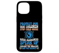 Protect Our Children Stop Child Abuse Advocate Support Case for iPhone 15
