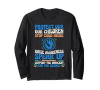 Protect Our Children Stop Child Abuse Advocate Support Long Sleeve T-Shirt
