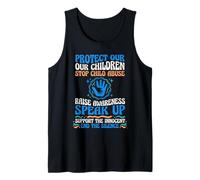 Protect Our Children Stop Child Abuse Advocate Support Tank Top