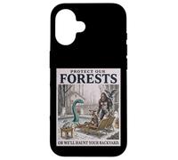 Protect Our Forests Funny Cryptid Creatures Environmental Case for iPhone 16