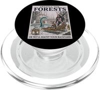 Protect Our Forests Funny Cryptid Creatures Environmental PopSockets PopGrip for MagSafe