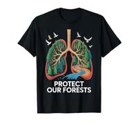 Protect Our Forests Lungs Trees Nature Earth Day Environment T-Shirt