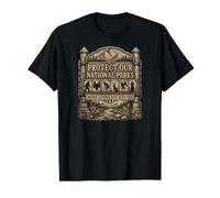 Protect Our National Parks Bigfoot Cryptid Vintage Ranger Value Graphic T-Shirt