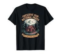 Protect Our National Parks Nature Over Profit Hiking Camping T-Shirt