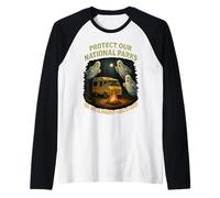 Protect Our National Parks or We'll Haunt Your Backyard Raglan Baseball Tee