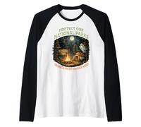 Protect Our National Parks or We'll Haunt Your Backyard Raglan Baseball Tee
