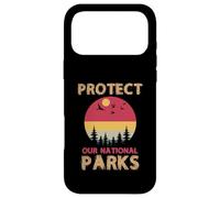 Protect Our National Parks Retro Sunset Nature Conservation Case for iPhone 17 Pro Max