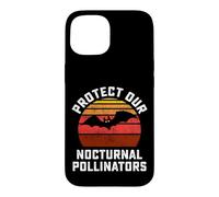 Protect Our Nocturnal Pollinators Bat Retro Halloween Bats Case for iPhone 15