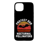 Protect Our Nocturnal Pollinators Bat Retro Halloween Bats Case for iPhone 15 Plus