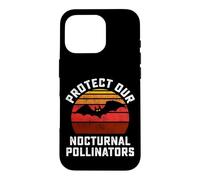 Protect Our Nocturnal Pollinators Bat Retro Halloween Bats Case for iPhone 16 Pro
