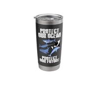 Protect Our Ocean Protect Our Future Science Student Kids Stainless Steel Insulated Tumbler
