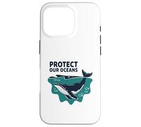 Protect Our Oceans Marine Conservation Sustainability Theme Case for iPhone 16 Pro