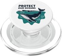 Protect Our Oceans Marine Conservation Sustainability Theme PopSockets PopGrip for MagSafe