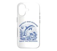 Protect Our Oceans Save the Dolphins' Conservation Case for iPhone 17