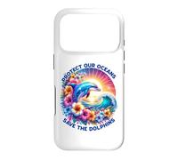 Protect Our Oceans, Save the Dolphins Eco Awareness Art Case for iPhone 17 Pro