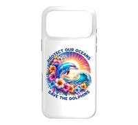 Protect Our Oceans, Save the Dolphins Eco Awareness Art Case for iPhone 17 Pro Max