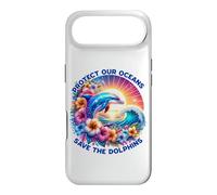 Protect Our Oceans, Save the Dolphins Eco Awareness Art Case for iPhone Air
